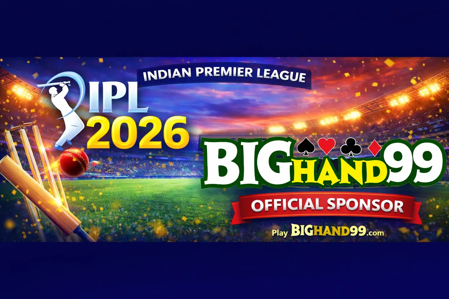Bighand99 Online Cricket ID platform interface showing live cricket betting options
